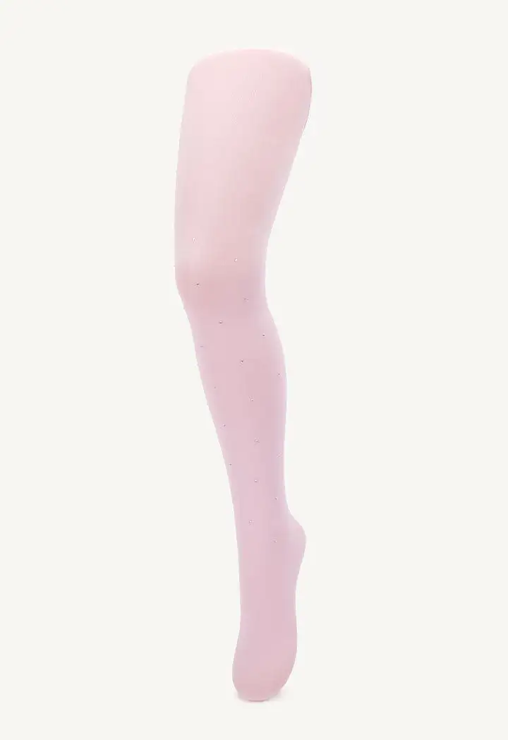 Girls Tights With Diamante Detailing