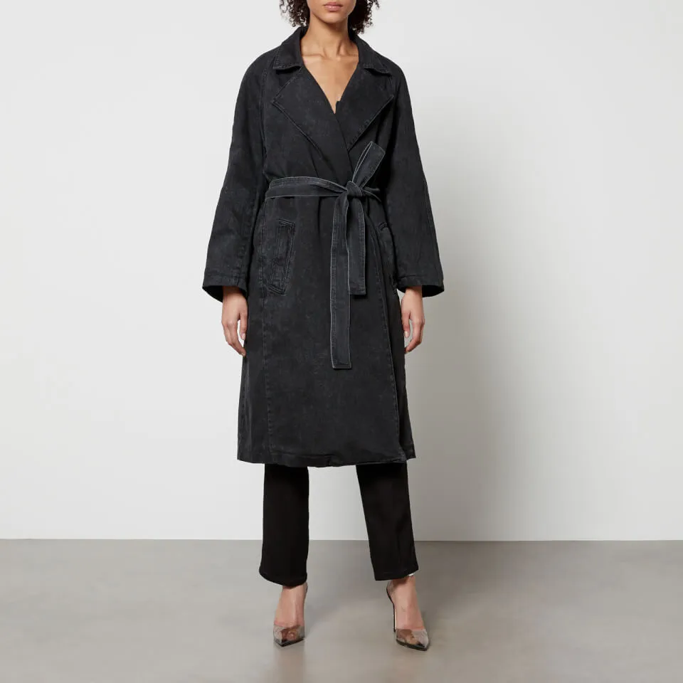 Good American Uniform Denim Trench Coat - XXS/XS | Coggles