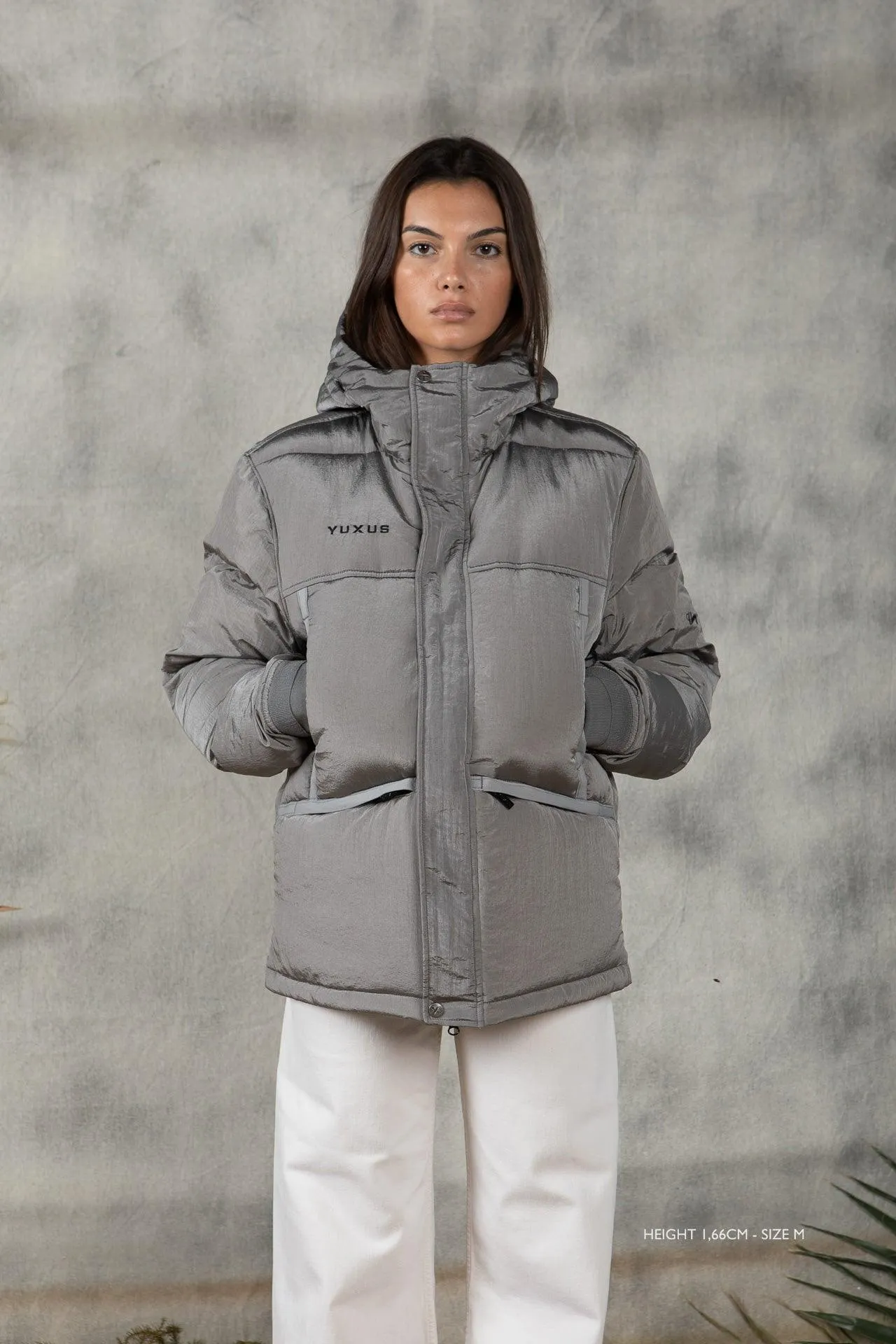 GREY CLUB FEATHER COAT