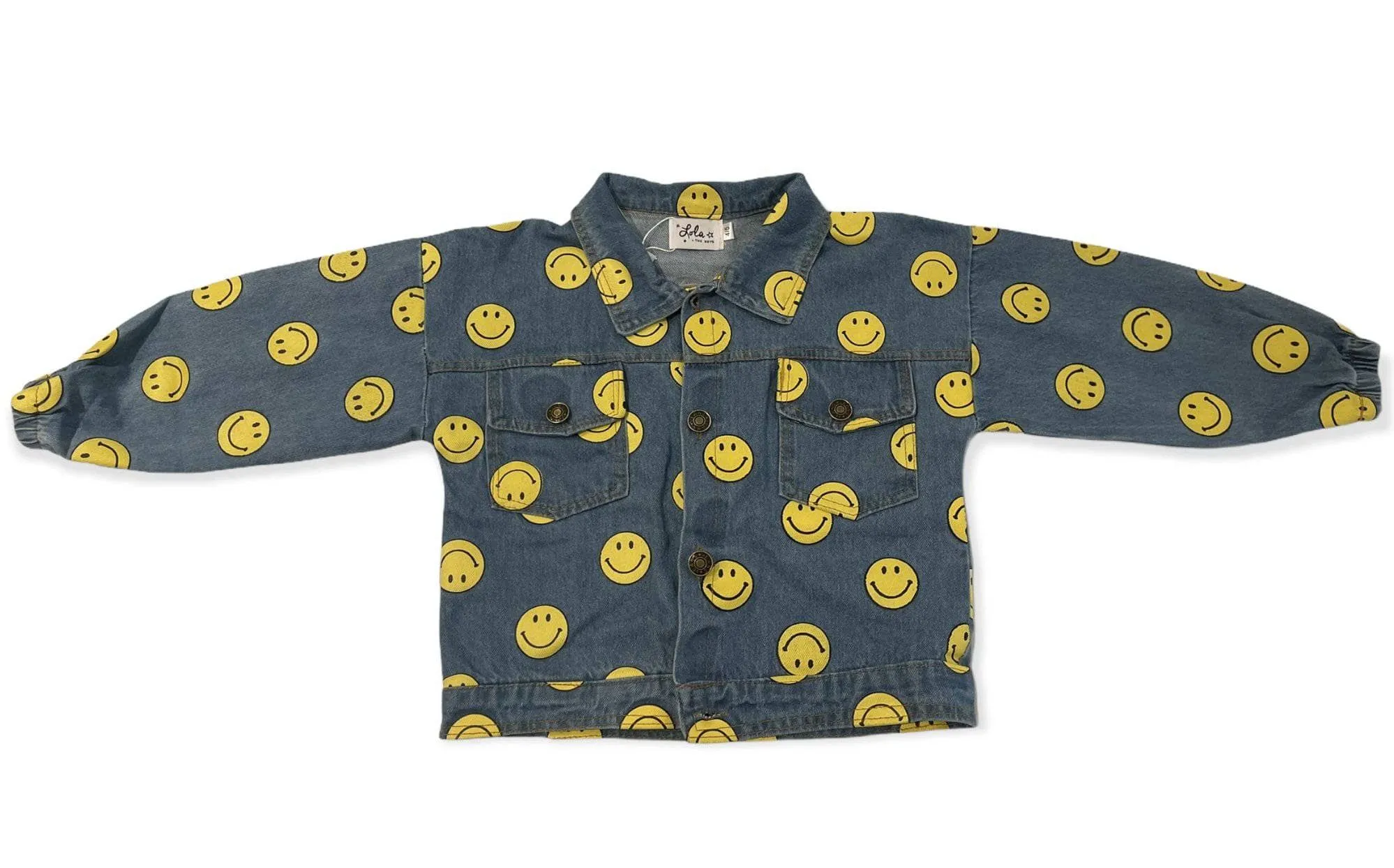 Happy Smiley Denim Jacket