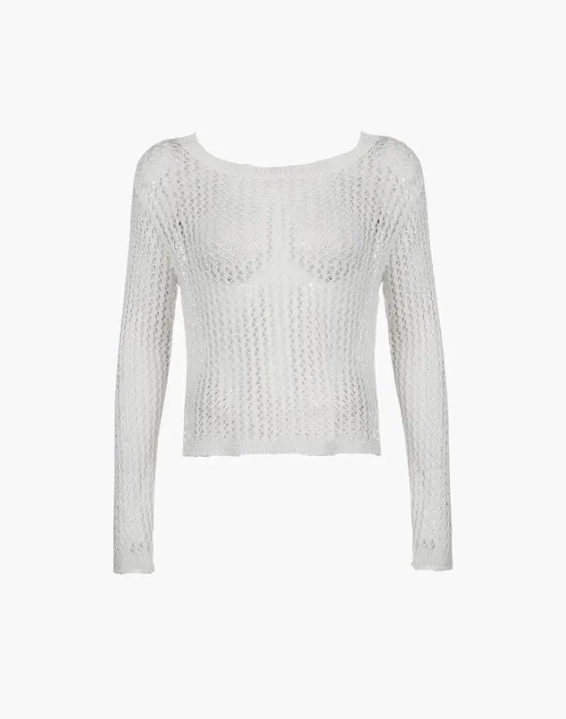 Hollow Out Knit Sweater