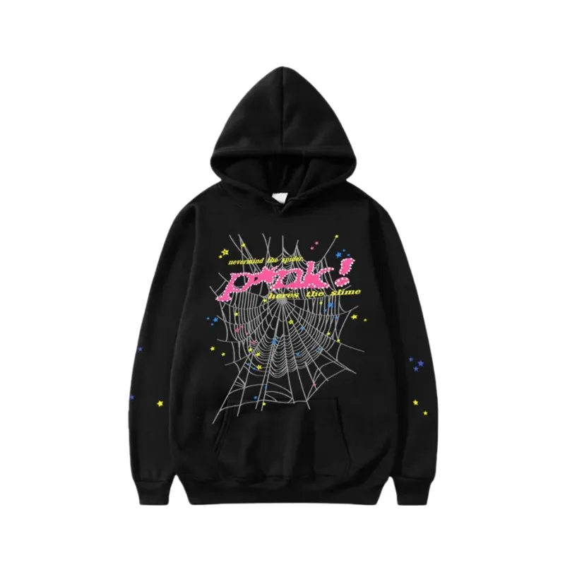 Hoodie SPIDER 'PINK Black