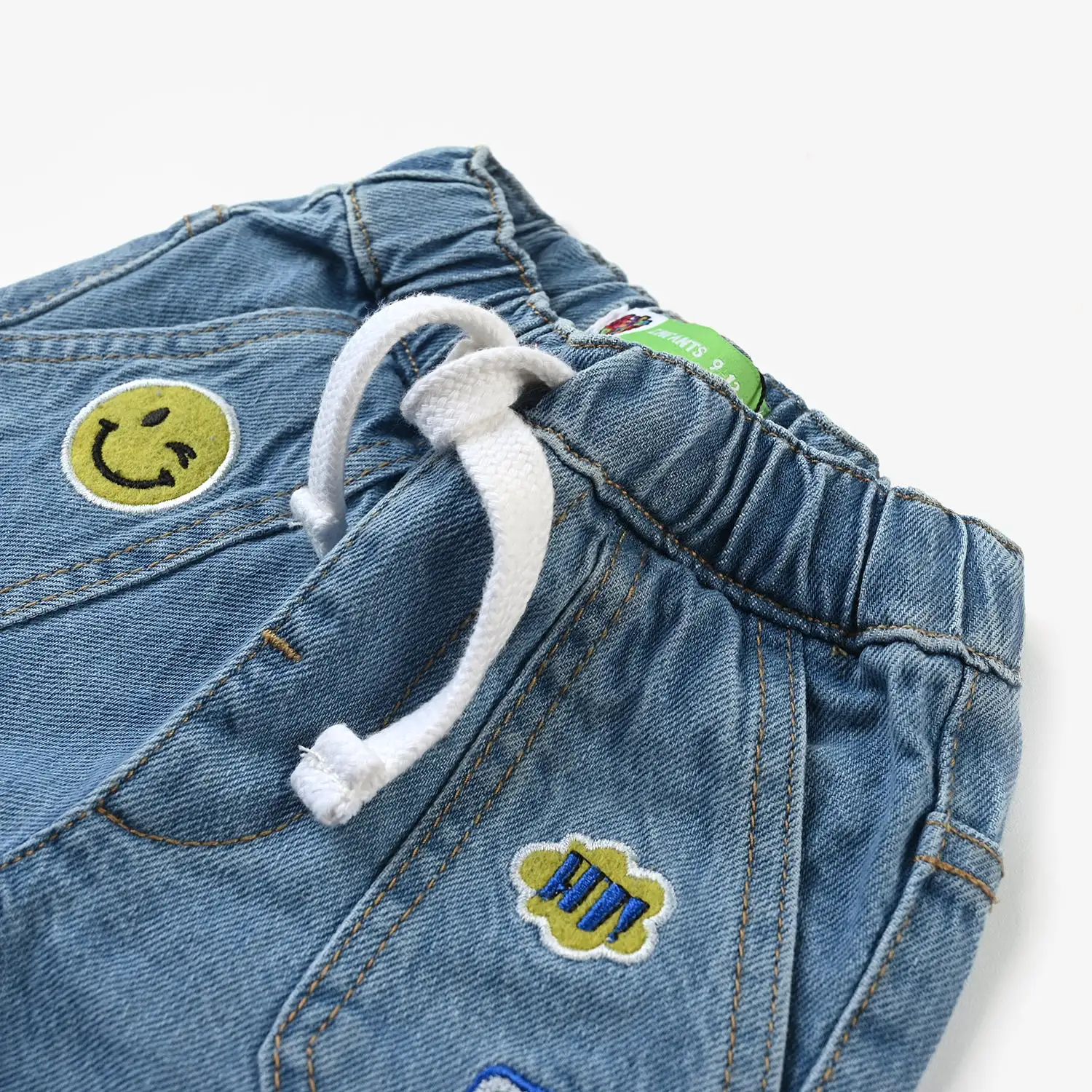 Infant Boys Denim Stretch Short Hi-Ice Blue