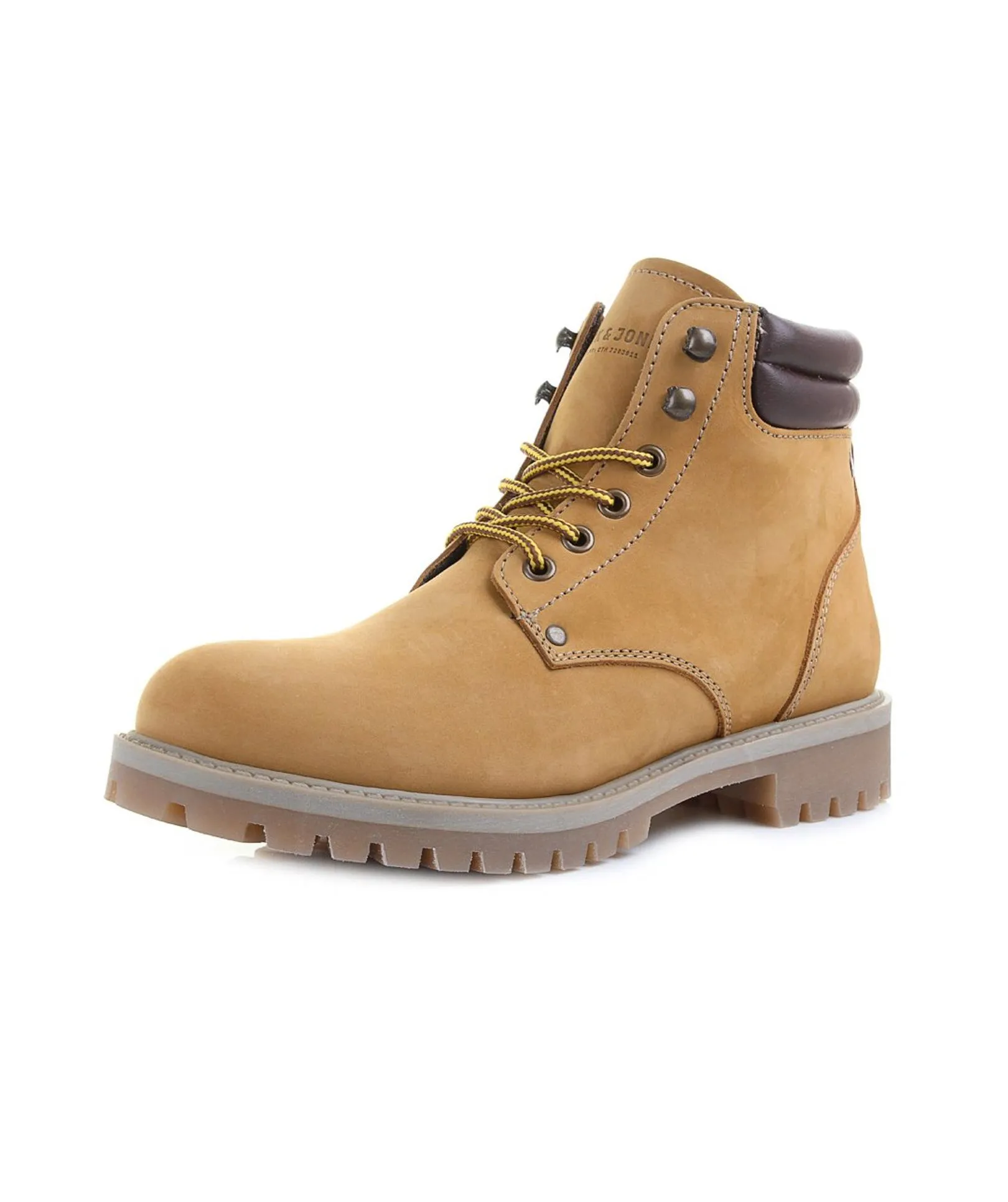 Jack & Jones Nubuck Stoke Leather Boots Honey