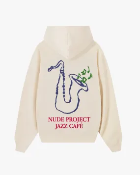 JAZZ CAF HOODIE MARSHMALLOW