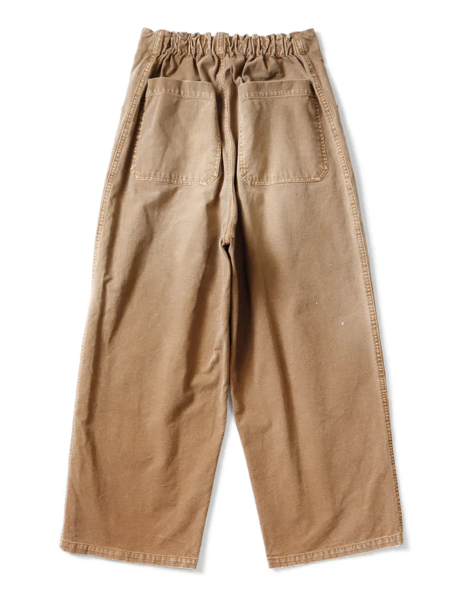 Kapital Canvas W-Knee EASY Baggy Pants (BANANA Patch Remake) - GLD