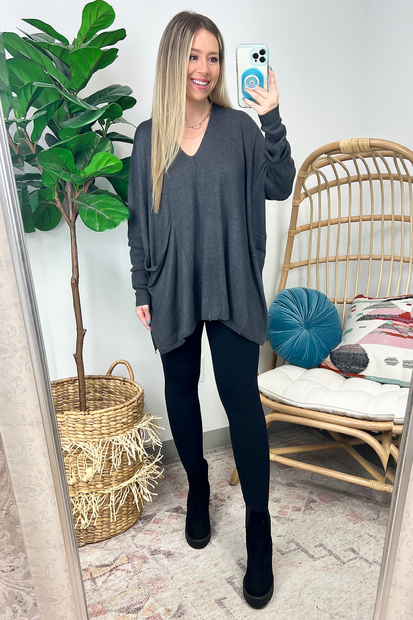 Karri Oversized V-Neck Sweater - FINAL SALE