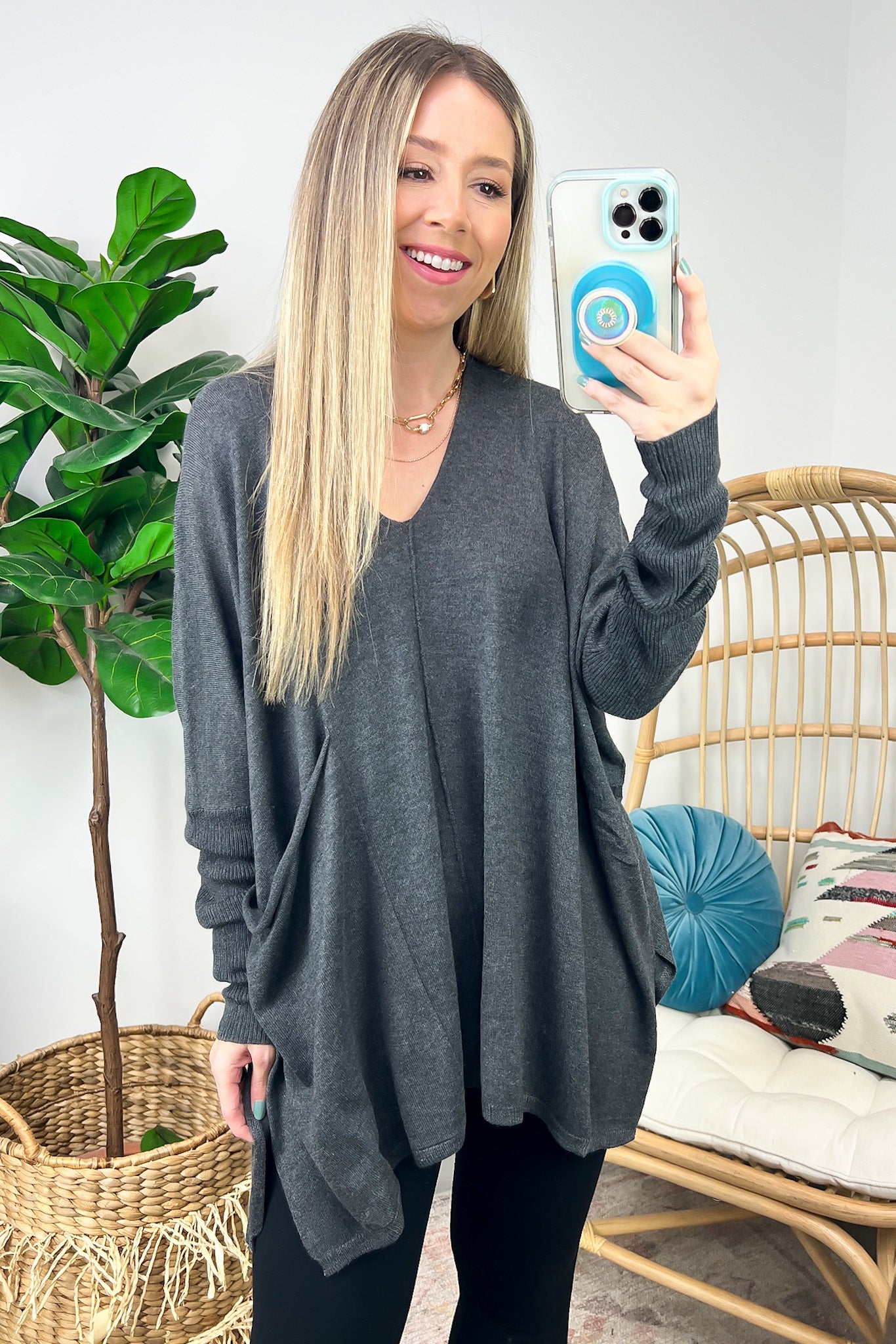 Karri Oversized V-Neck Sweater - FINAL SALE