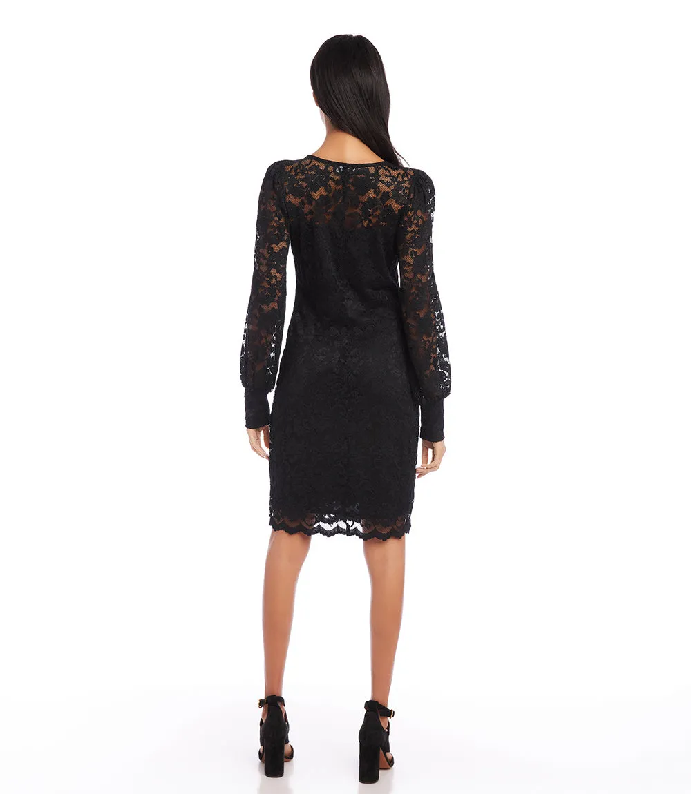 Lace Boatneck Dress