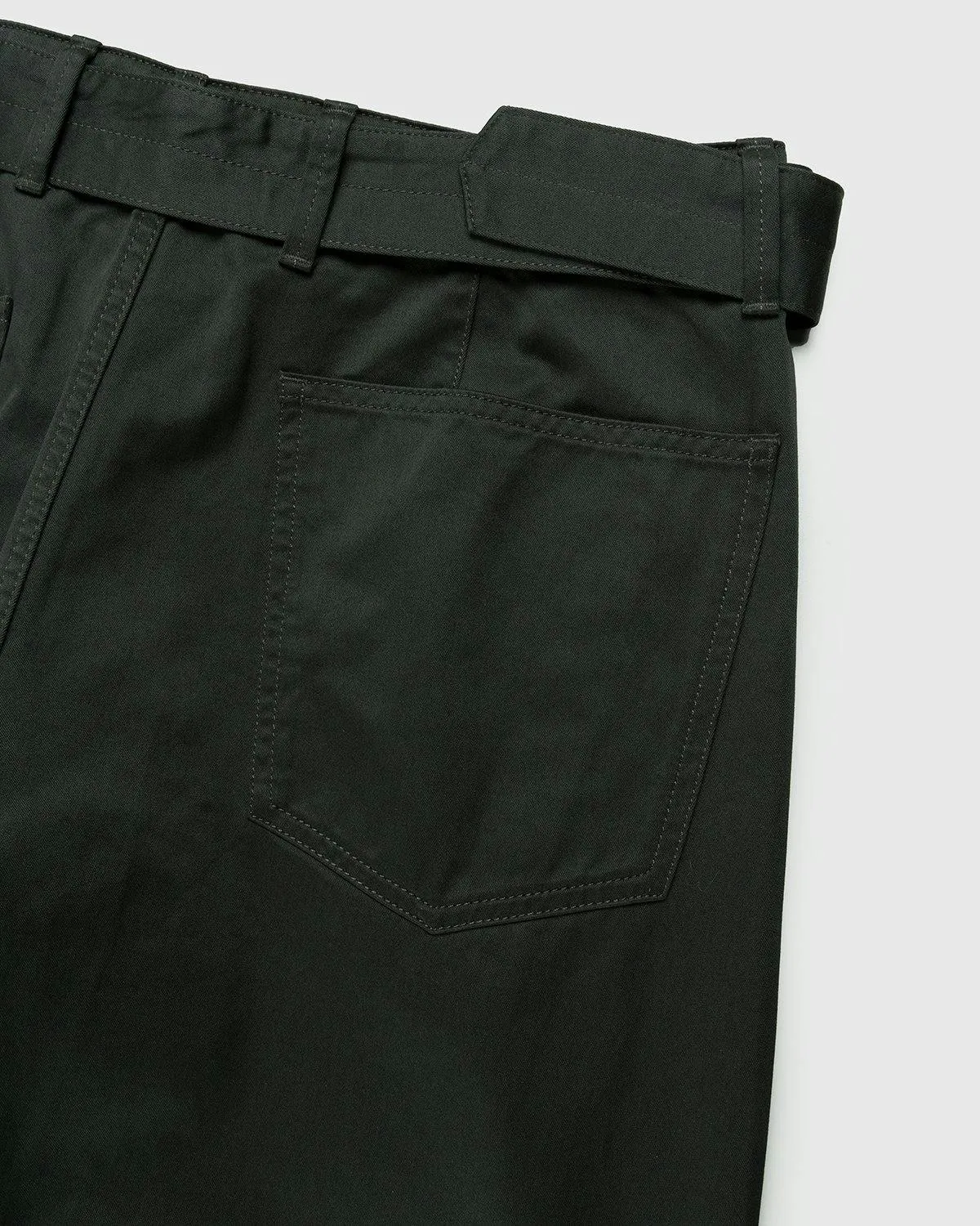 Lemaire – Twisted Belted Pants Dark Slate Green | Highsnobiety Shop