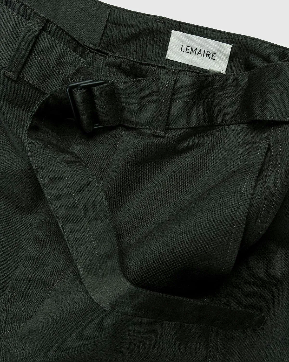 Lemaire – Twisted Belted Pants Dark Slate Green | Highsnobiety Shop