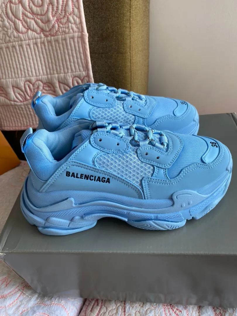 Light Blue BB Triple S Sneaker