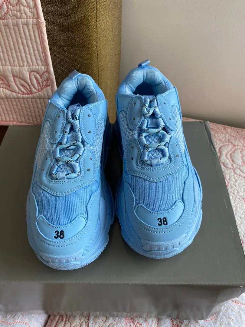 Light Blue BB Triple S Sneaker