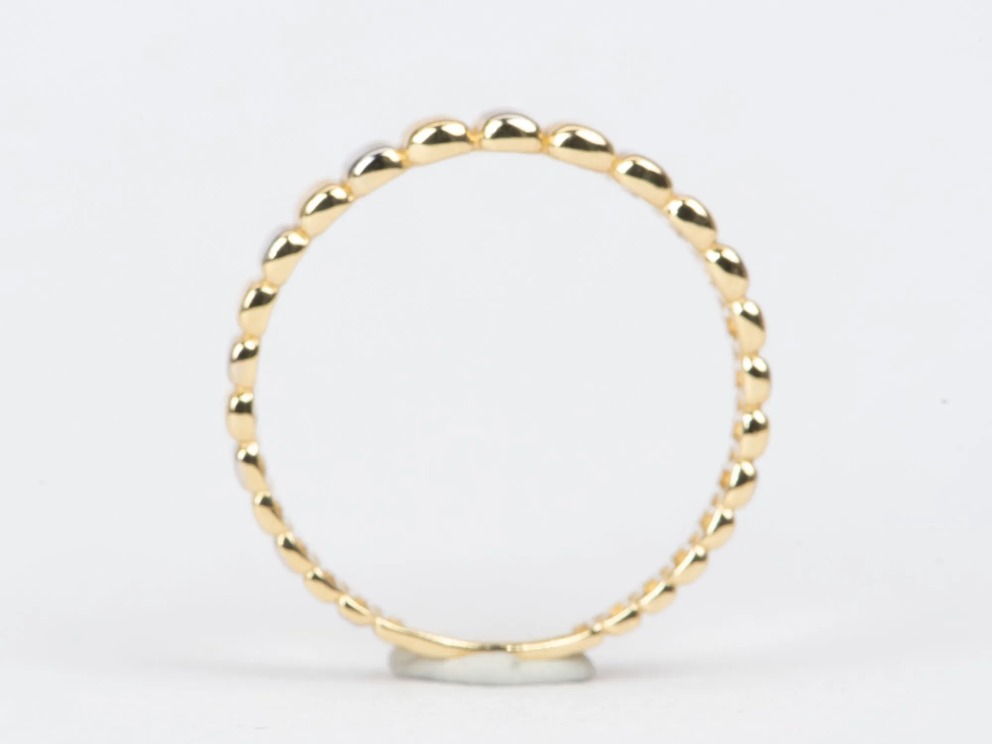 Light Weight 3-Dimensional Fence Band 18K Gold R5063