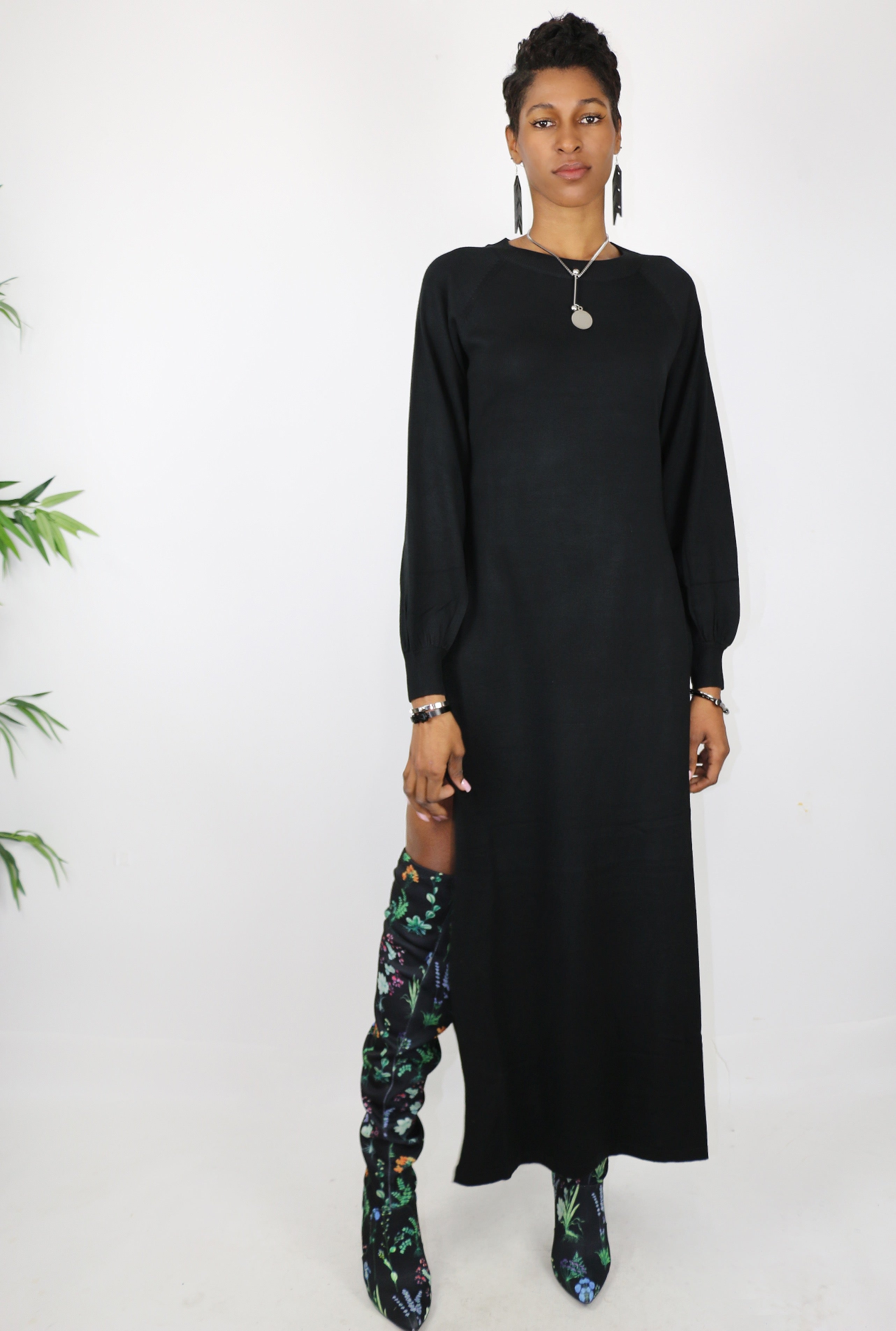 Linza Wrap Maxi Sweater