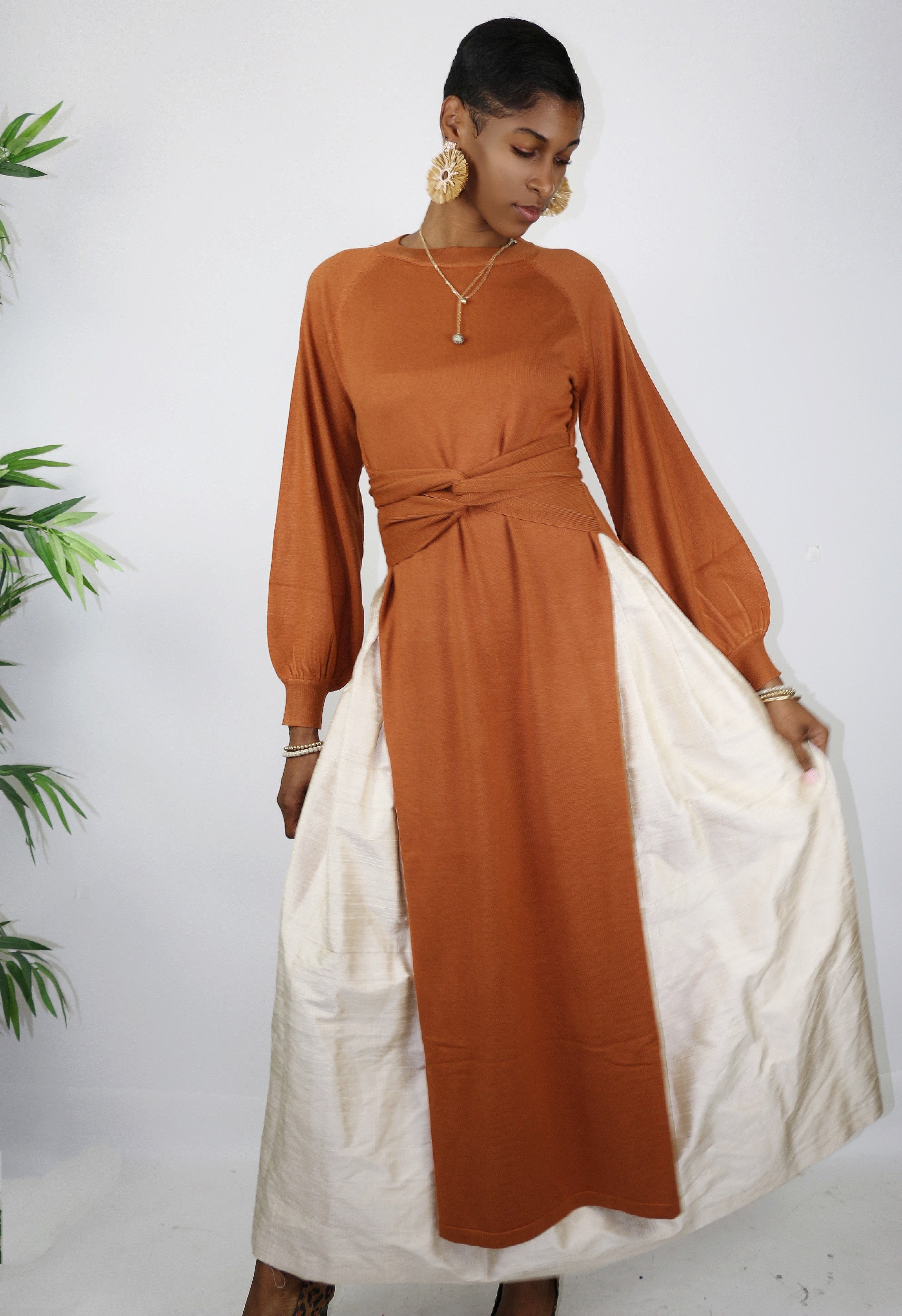 Linza Wrap Maxi Sweater