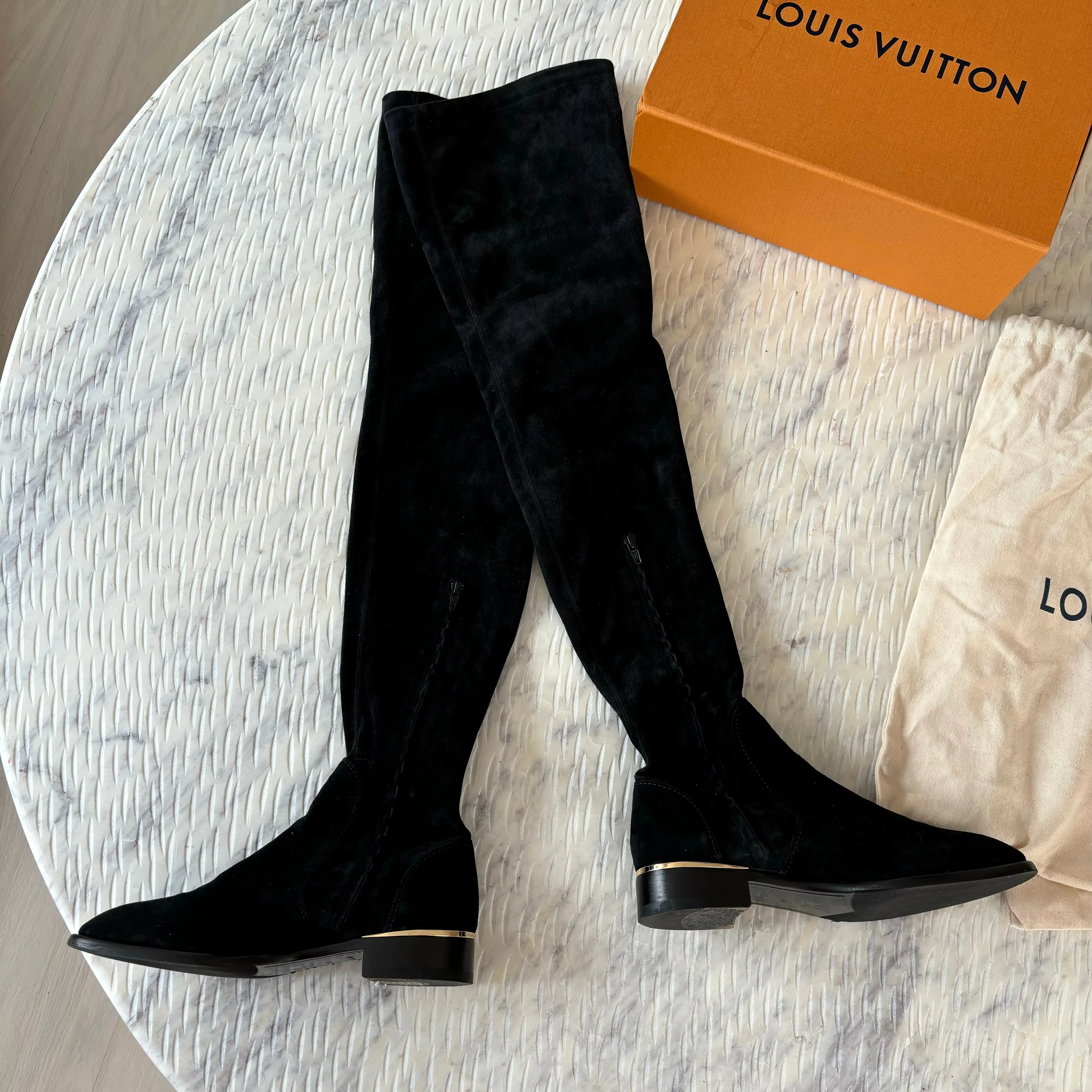 Louis Vuitton Skyline Flat Thigh Boots