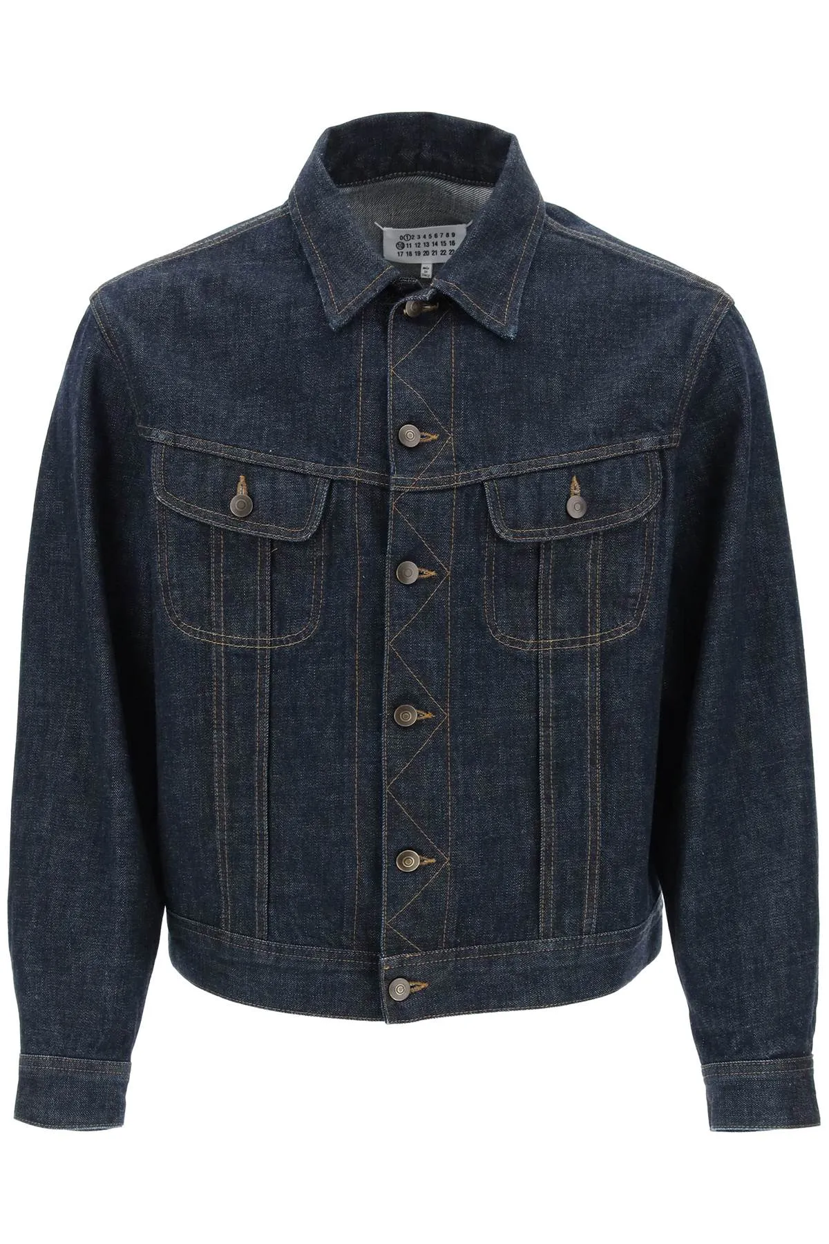 MAISON MARGIELA Men's Dark Wash Denim Jacket for SS24