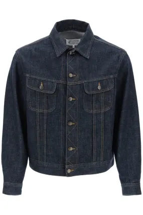 MAISON MARGIELA Men's Dark Wash Denim Jacket for SS24