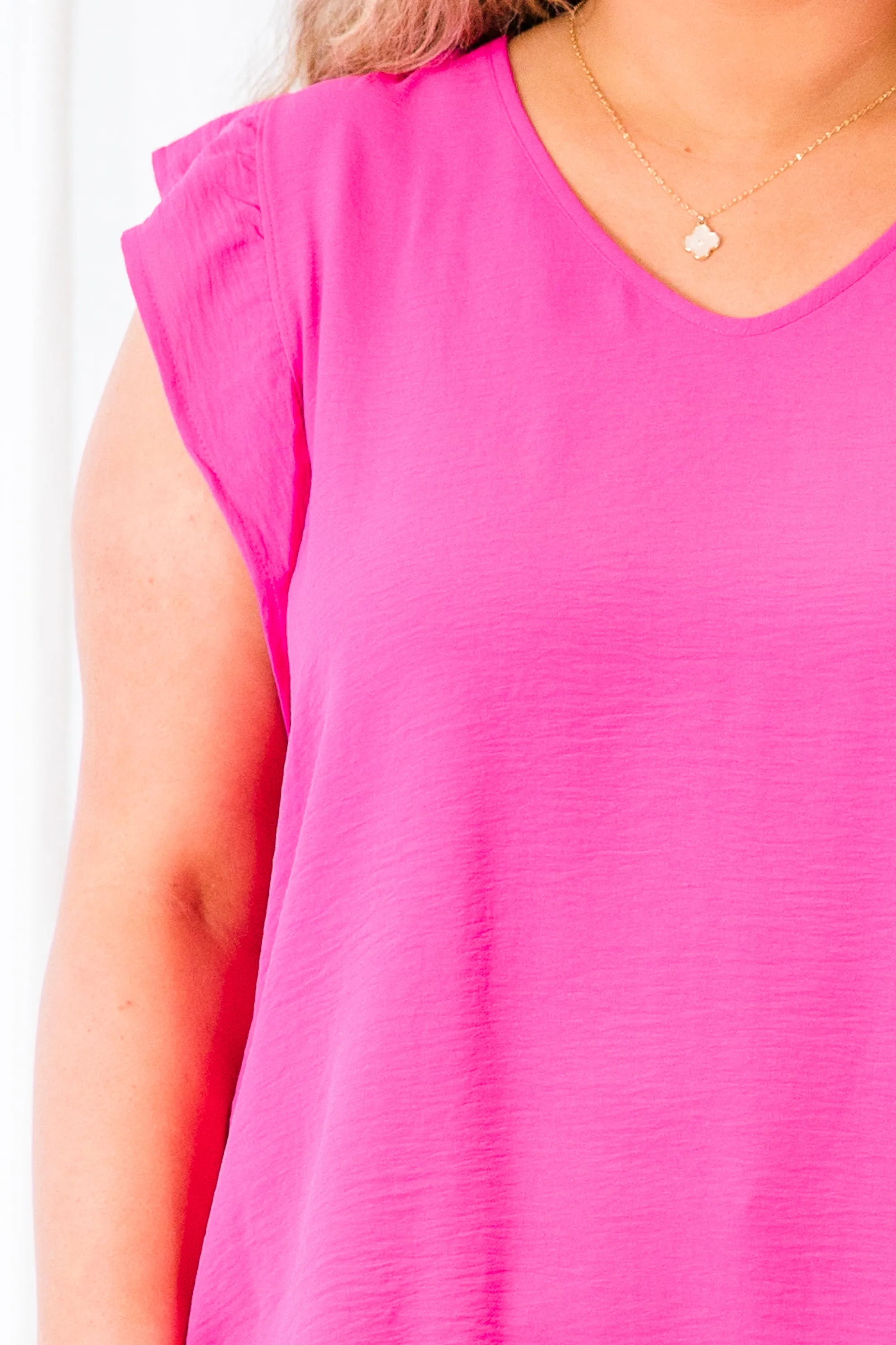 Manic Monday Top, Fuchsia