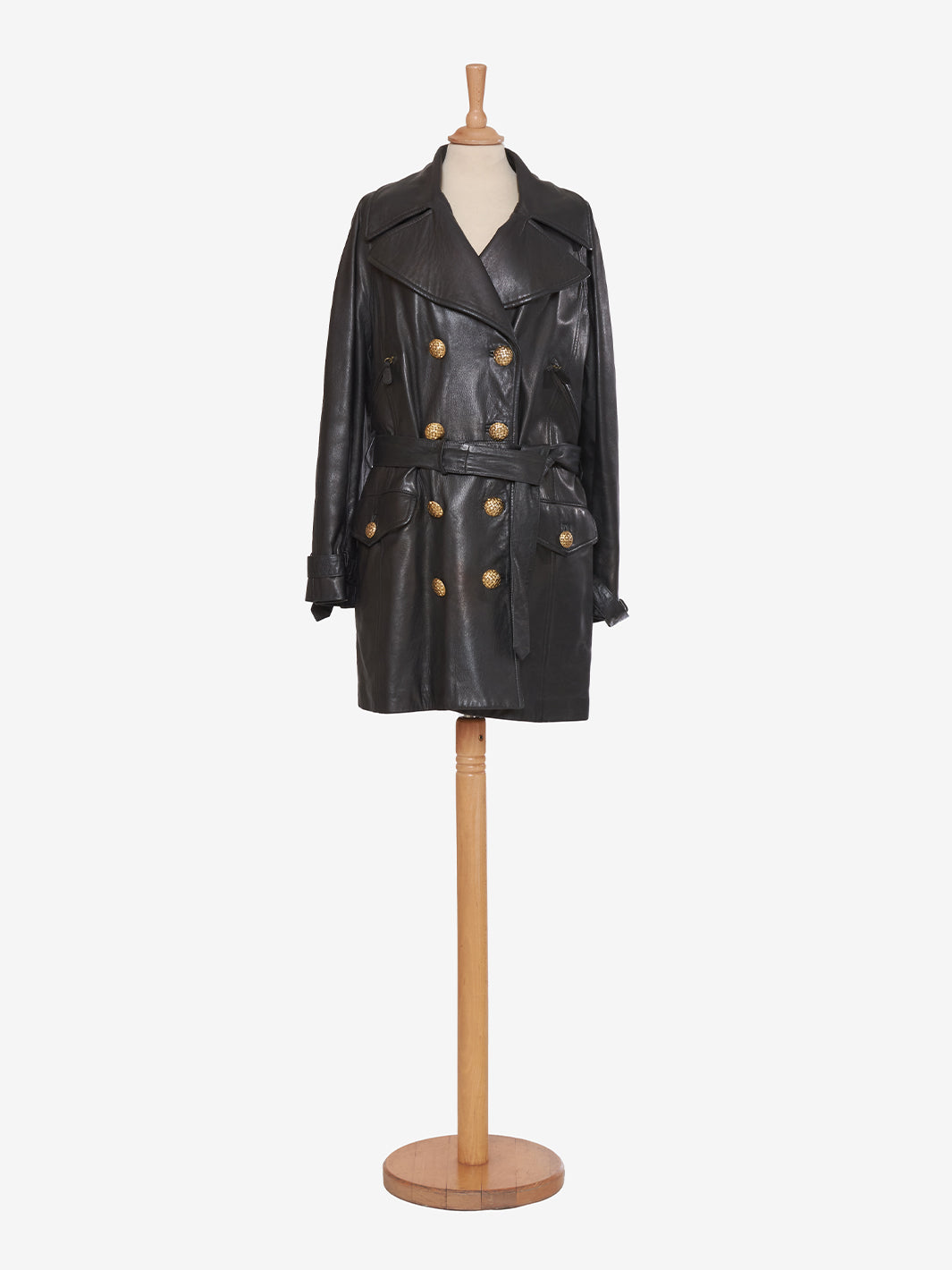 Max Mara Black Leather Jacket