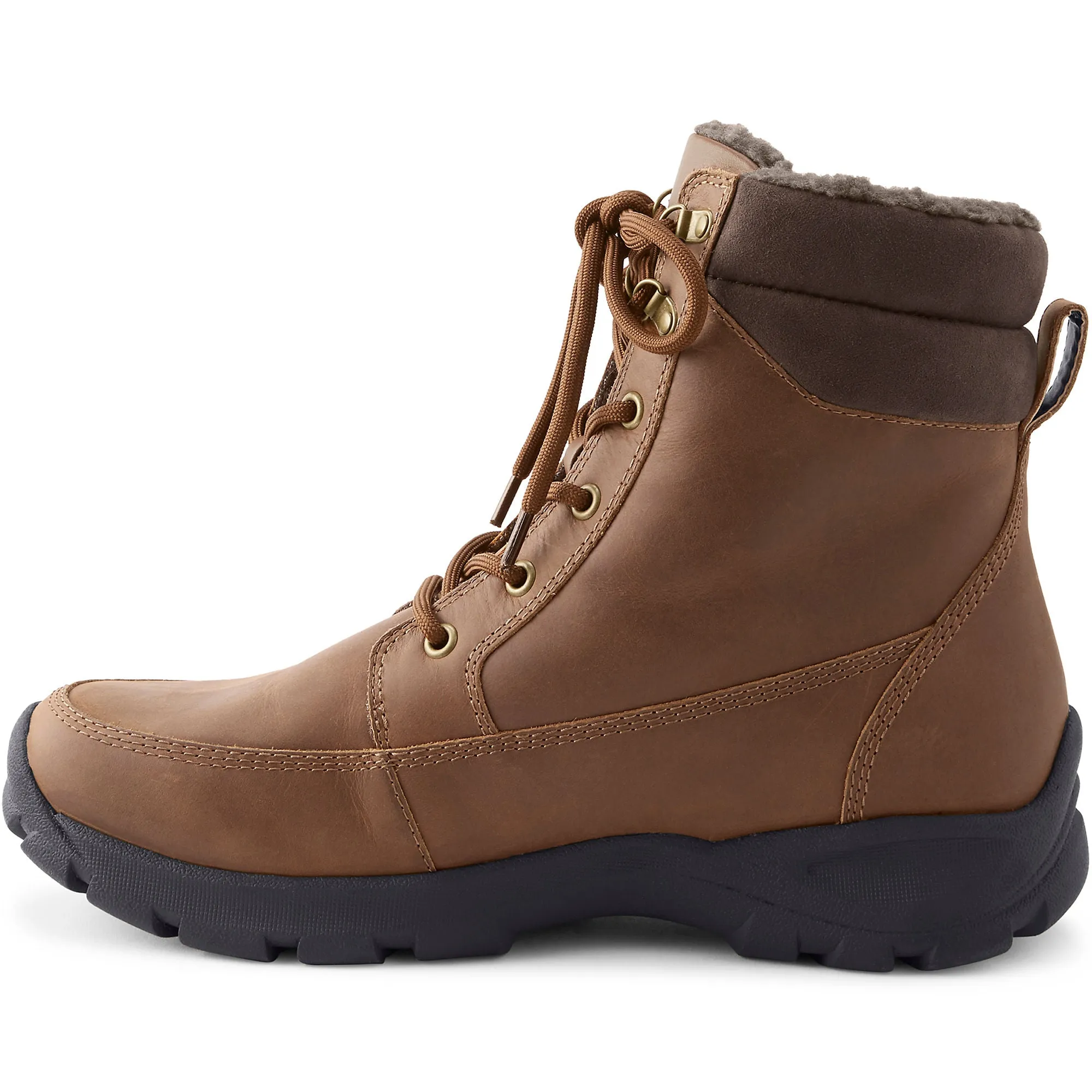 Men's All Weather Leather Insulated Winter Snow Boots