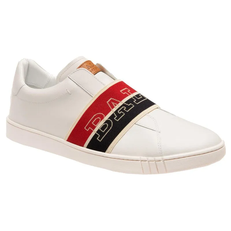 Men's Calf Wictor Leather Sneaker , White