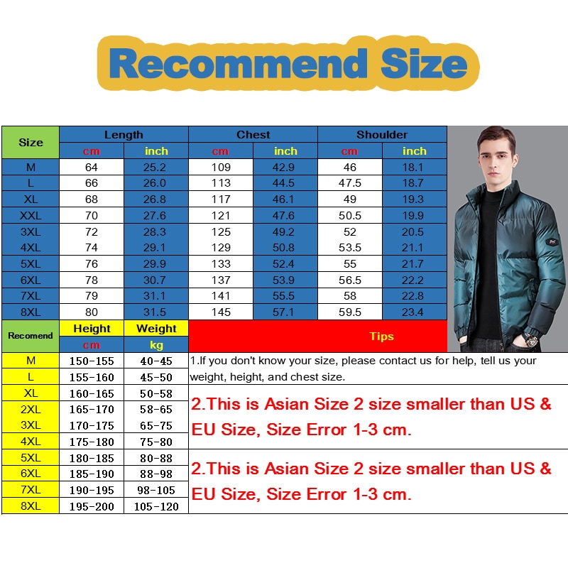 Men's Plus Size Thick Warm Windbreaker Thermal Padded Heavy Jackets