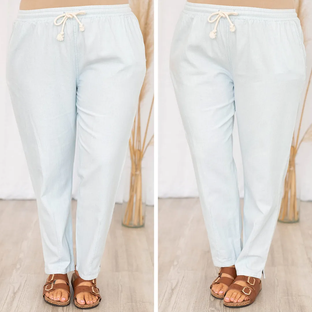 Miles To Go Pants, Light Denim