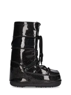 Moon Boot   Icon tall glitter nylon snow boots 