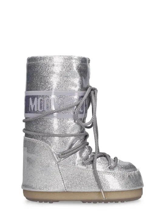 Moon Boot   Icon tall glitter nylon snow boots 