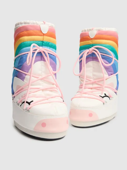 Moon Boot   Icon tall unicorn nylon snow boots 