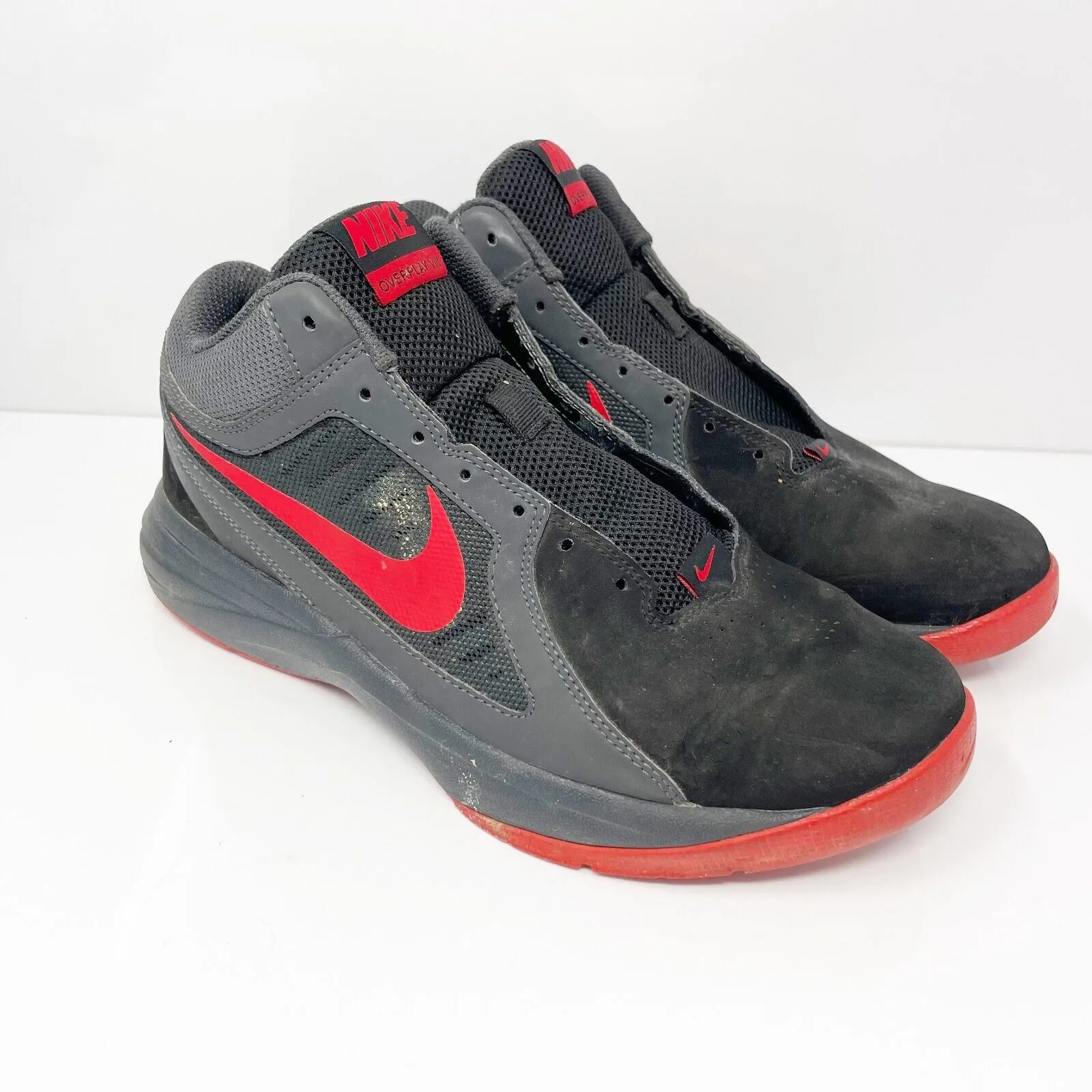 Nike Mens Overplay VIII 643168-007 Black Basketball Shoes Sneakers Size 7.5