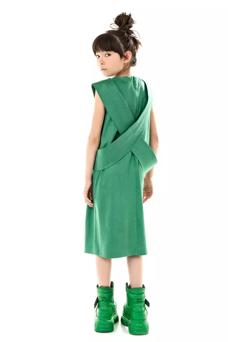 NINJA BELT GREEN DRESS