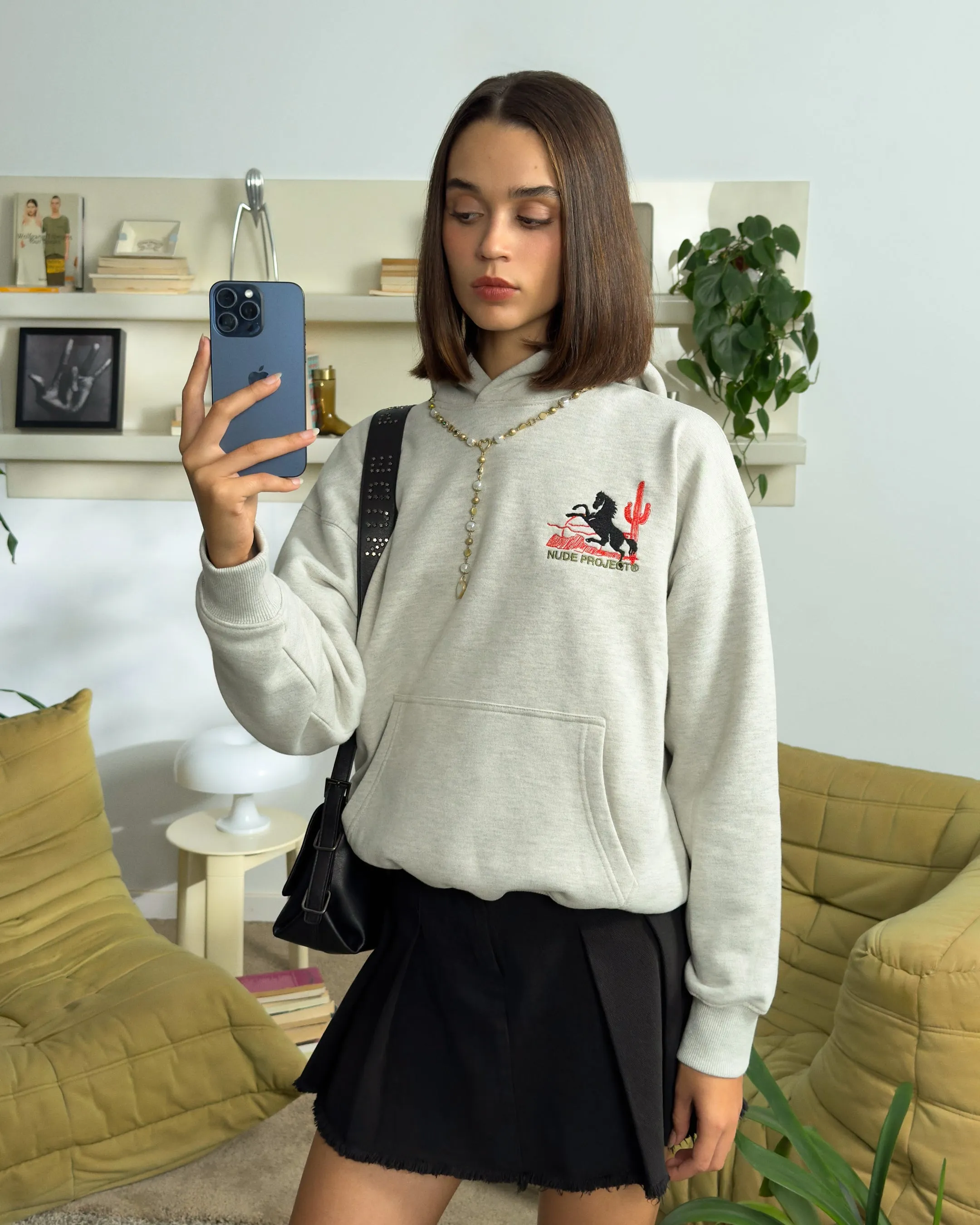 NOT A RODEO HOODIE GREY