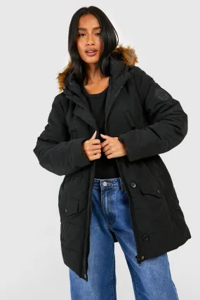 Petite Luxe Mountaineering Parka Coat