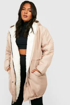 Plus Faux Fur Lined Parka