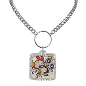 Powerpuff Girls Bedazzled Vintage Remix Necklace