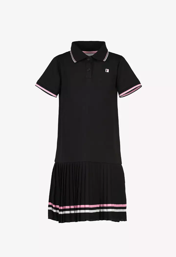 Powerpuff Girls Collared Pleated Hem Dress