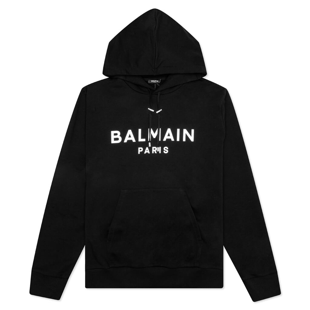 Printed Hoodie - Black/White