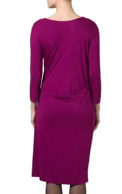 Purple Draped Dress