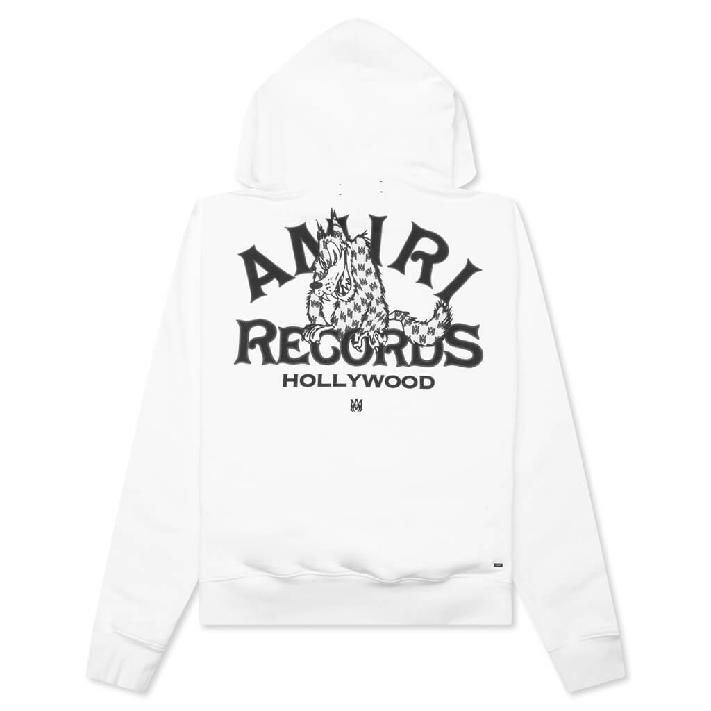 Records Wolf Hoodie - White