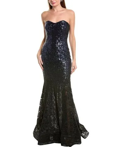 Rene Ruiz Sequin & Lace Gown