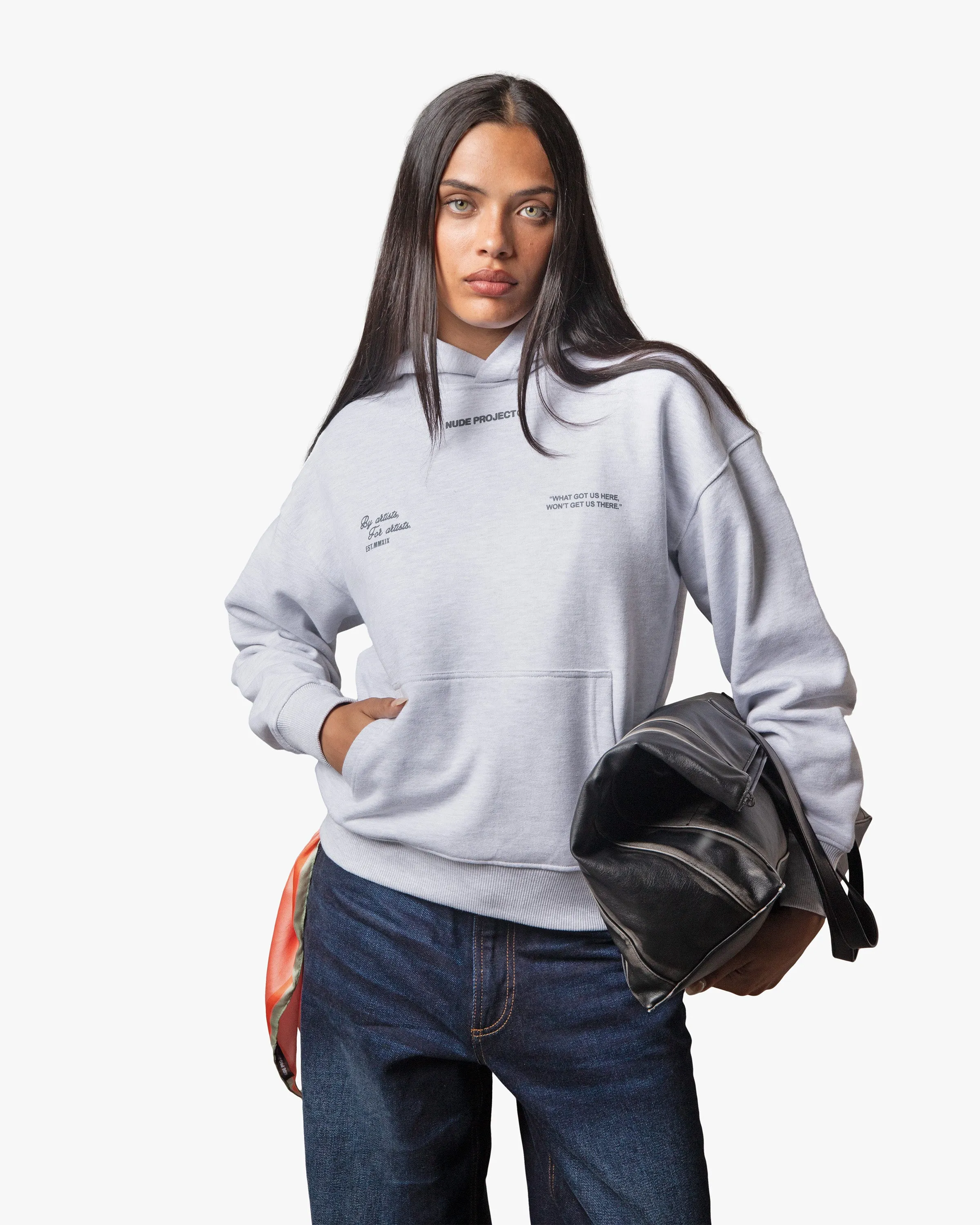 RODEO HOODIE GREY MELANGE