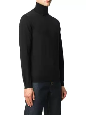 roll-neck fitted sweater