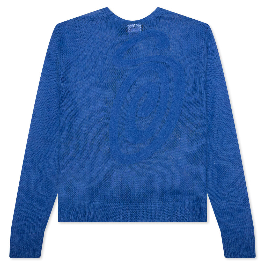 S Loose Knit Sweater - Blue