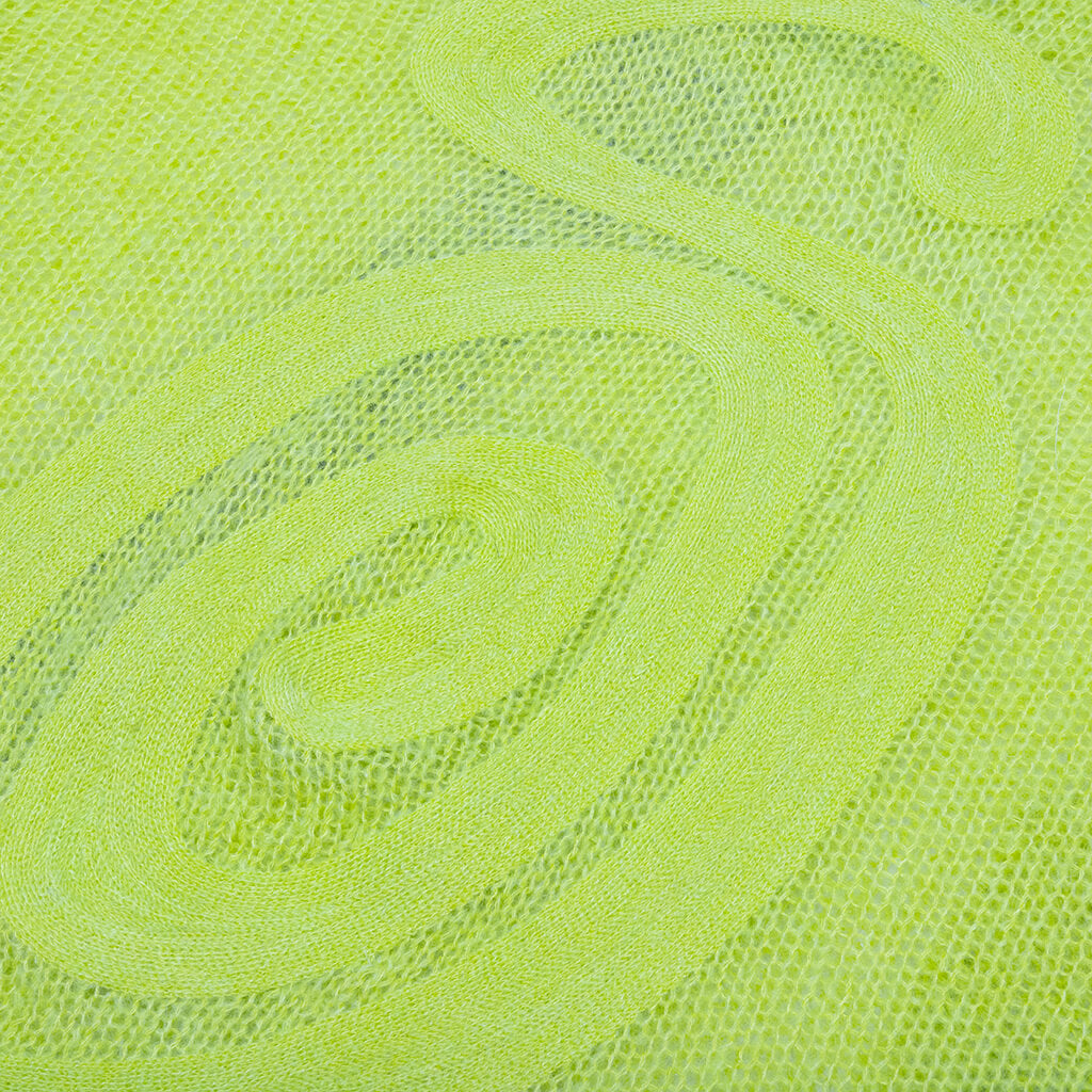 S Loose Knit Sweater - Lime