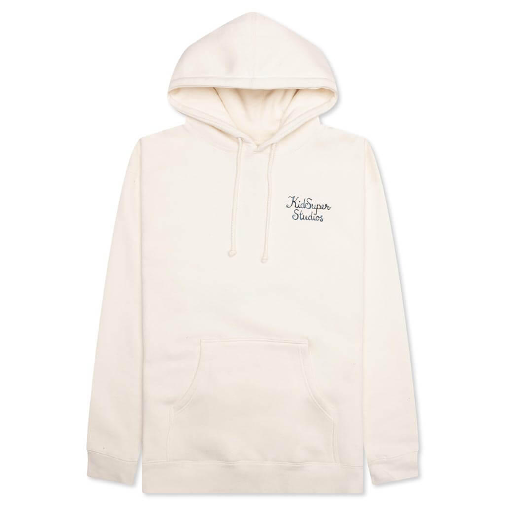 Script Logo Hoodie - Cream