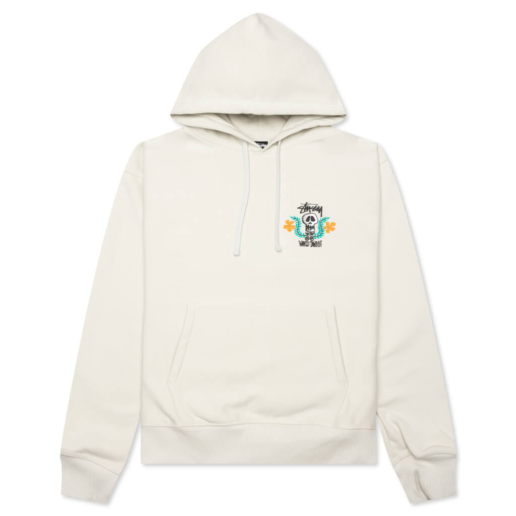 Skull Crest Hoodie - Stone