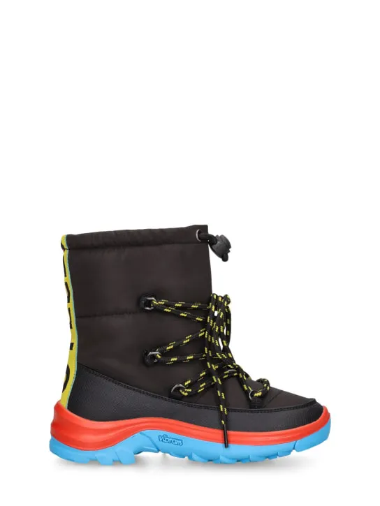 Stella McCartney Kids   Nylon lace-up snow boots 